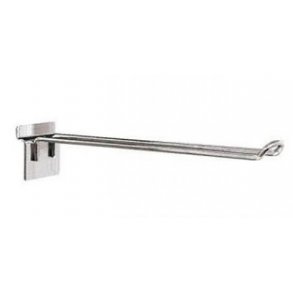 Double product hook for groove panel - Chrome - 10 & 20 cm - 20 pcs