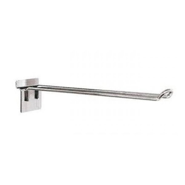 Double product hook for groove panel - Chrome - 10 &amp; 20 cm - 20 pcs 