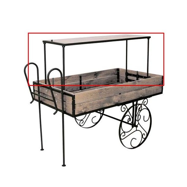 Shelf insert for elegant market trolley