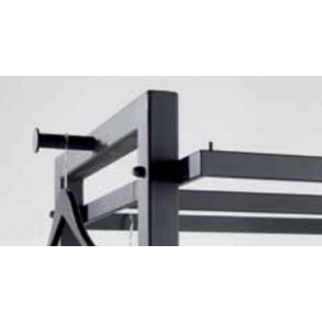 Front cover for sturdy street rack with wheels