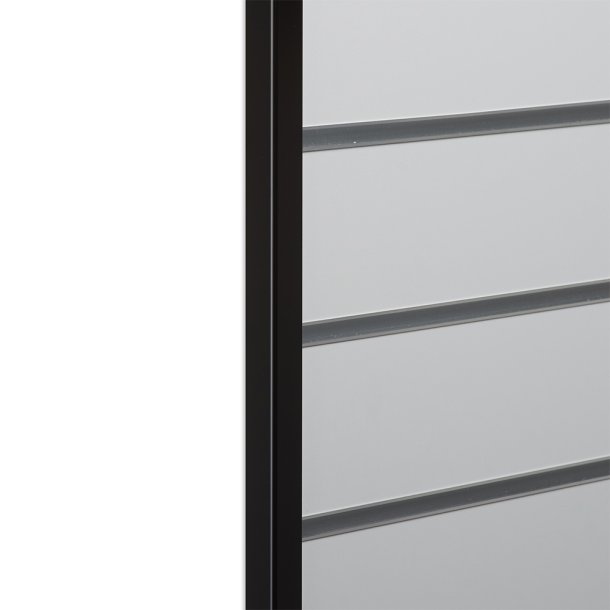 Afslutningsliste 2x2x240 cm sort til