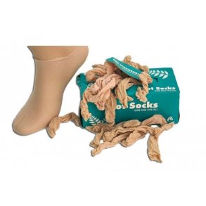 Engngsstrumpor, nylon, naturlig färg 144 stycken, klara att användas