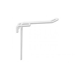 Euro hook white for grid -10 cm - 20 pcs