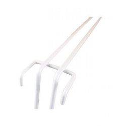 Euro hook white for grid -10 cm - 20 pcs