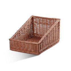 Bread basket in wicker. D-50 x W-32 cm