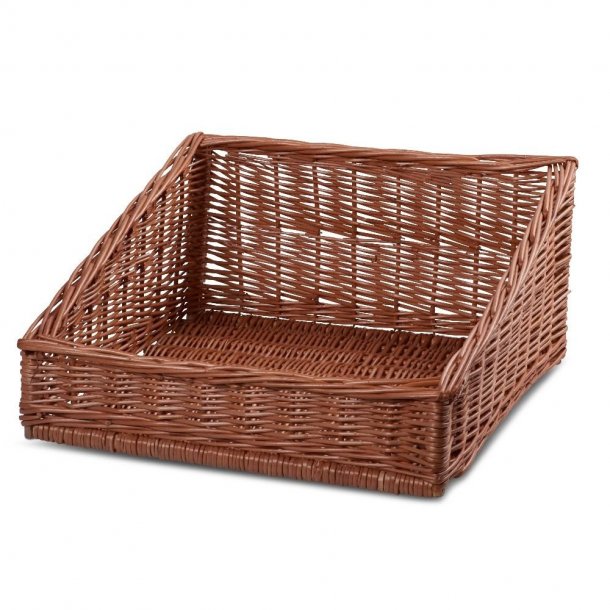 Bread basket in wicker. L 50 cm W 50 cm H 25/12