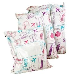 Shipping bags with motif and tape closure - various sizes