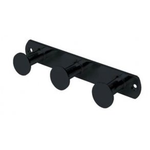 Krok med 3 krokar - Svart