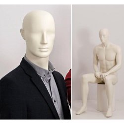 G-collection - Sitting semi faceless gentleman mannequin
