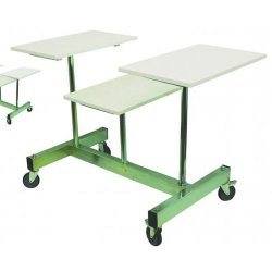 Game table - Floor table with 3 plates in maple, white or gray