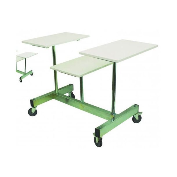 Game table - Floor table with 3 plates in maple, white or gray