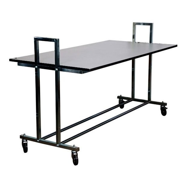 Sidewalk table, Street vendor L10 - Dark gray tabletop, Black frame