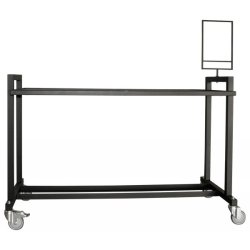 STABIL Sidewalk - black - H 98.5 x W 150 x D 80 cm