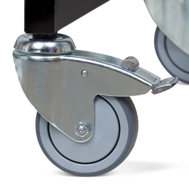 Shopping cart - 60 x 60 cm - Dark gray with accessories