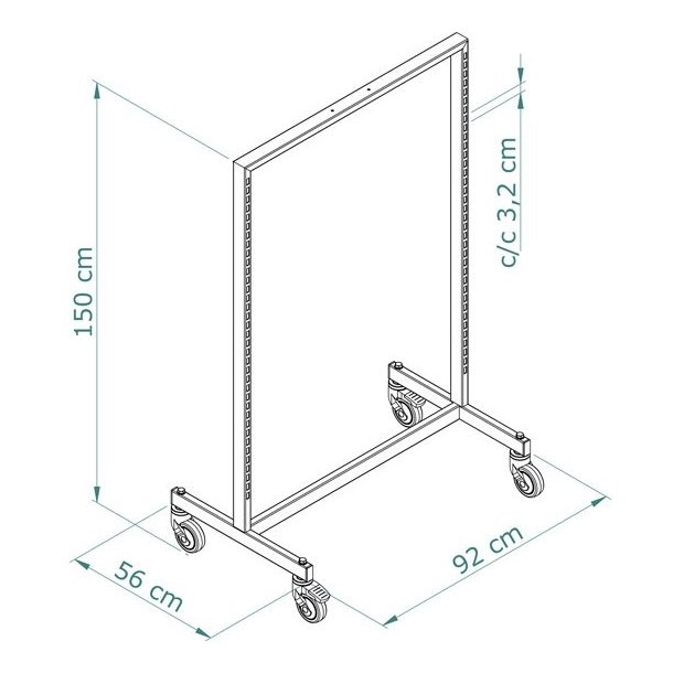 Kopi af Street stand LUX - Outdoor clothes rack with accessories