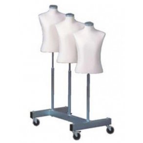 Street stand with 3 lady legs or 3 gentleman legs