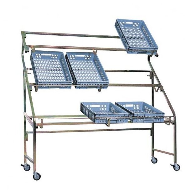 Galvanized fruit and vegetable rack