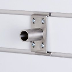 Fitting room - curtain rod for curtain panel with accessories