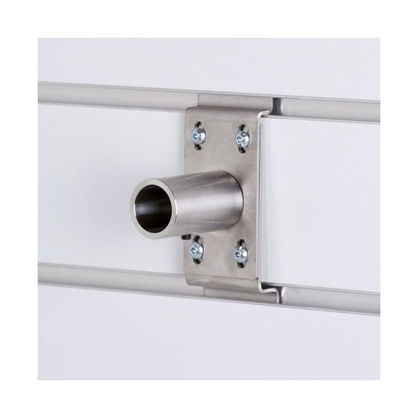 Fitting room - curtain rod for curtain panel with accessories