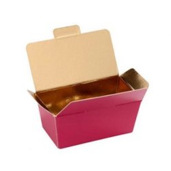 Gift box for chocolate - 11x6x5.8 cm - fuchsia - 25 pcs