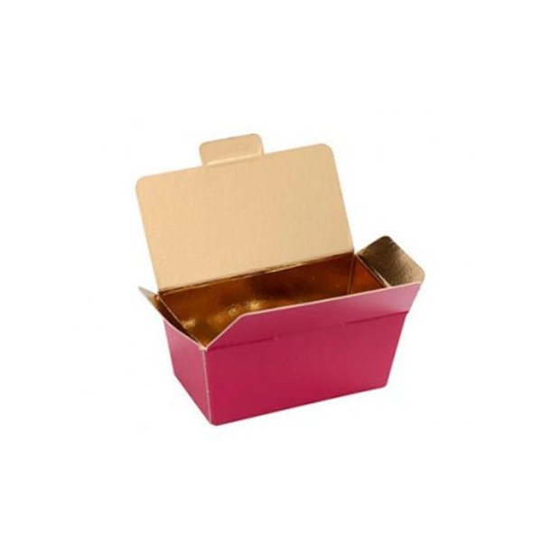 Presentask f&ouml;r choklad - 11x6x5.8 cm - fuchsia - 25 st.