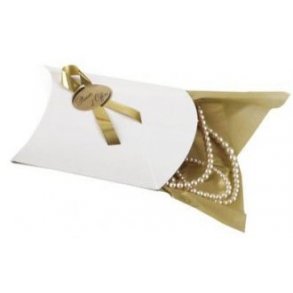 Jewelry & accessories gift box - white - 100 pcs