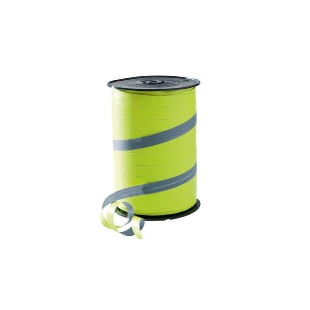 Ribbon -2-colored- Lime green and Gray -10 mm - 250 M