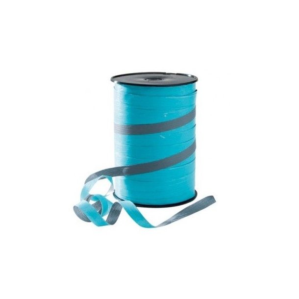 Ribbon - 2-colored - Turquoise and Gray - 10 mm - 250 M