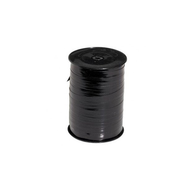 Ribbon with varnish - black - 225 meters