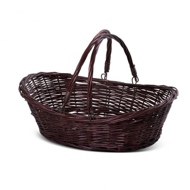 Gift basket in wicker L40 cm x W28 cm H11 cm