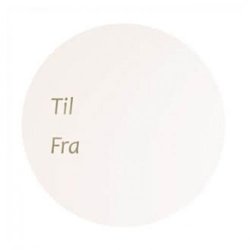 Gift tags - Round gift tags in cream, gold or silver - 1000 pcs