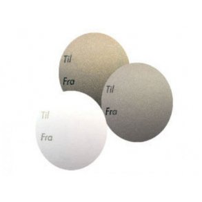 Gift tags - Round gift tags in cream, gold or silver - 1000 pcs