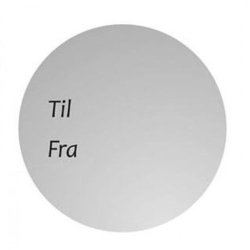 Gift tags - Round gift tags in cream, gold or silver - 1000 pcs