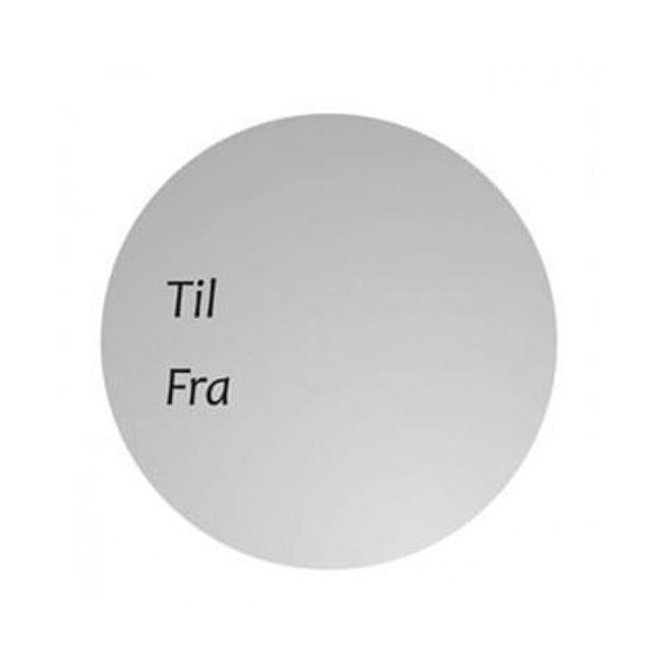 Gift tags - Round gift tags in cream, gold or silver - 1000 pcs