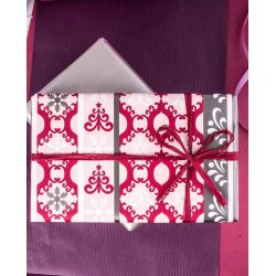 Wrapping paper - Pink with pattern - multiple sizes