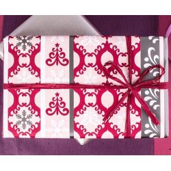 Wrapping paper - Pink with pattern - multiple sizes