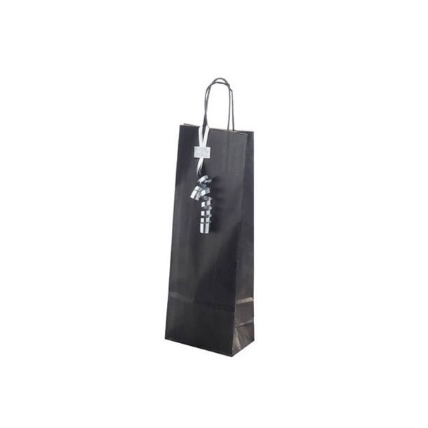 Gift bags for 1 wine bottle - Black - 25 pcs