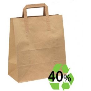 tervunna papperspsar med platta handtag - H30 cm - 100 st