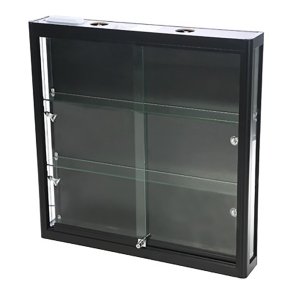 Glasmontre- Vitrine til vg 90 cm | Sort