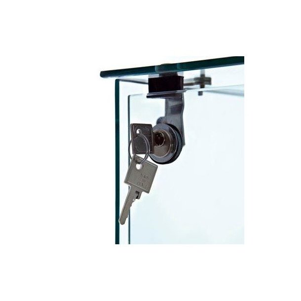 Glass display case 38x38x165 cm