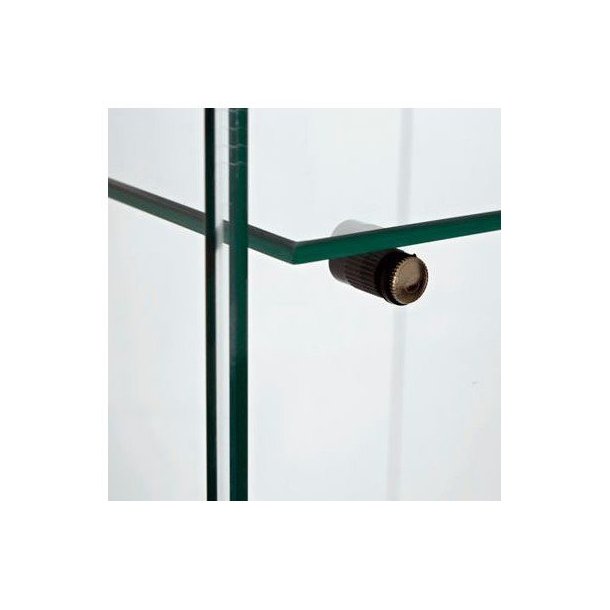 Glass display case 38x38x165 cm