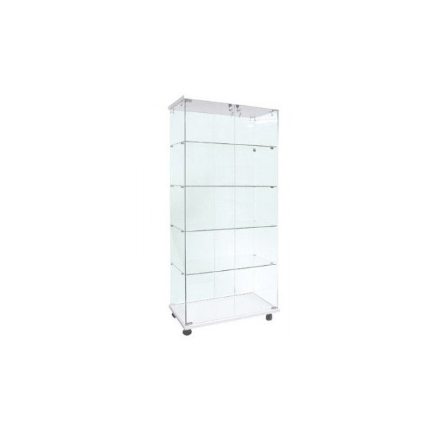 Glass display case 80x40x175 cm