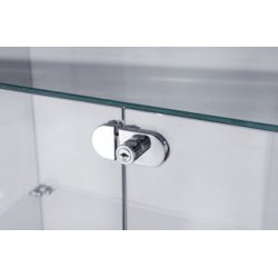 Glass cabinet - Small floor cabinet on wheels VALENCIA I, B40xD40xH180 cm