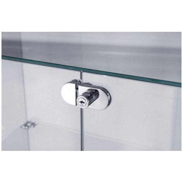 Glass cabinet - Small floor cabinet on wheels VALENCIA I, B40xD40xH180 cm