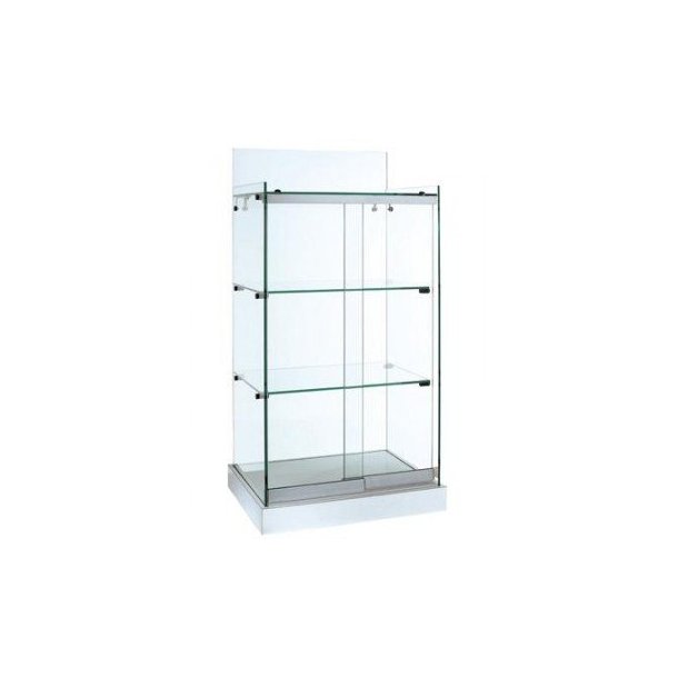 Glass display case tabletop, 42x32x84 cm