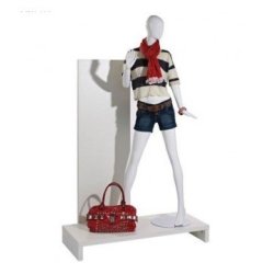 Floor Podium - mannequin podium in melamine - white