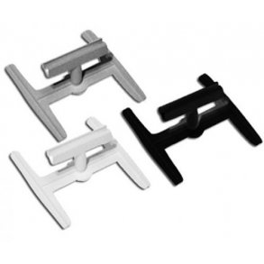 H-sign holder - White, Gray or Black - 10 pcs