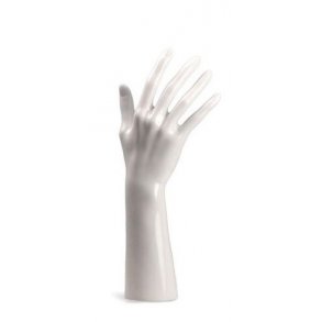 Hand display - Vit högglans - H29 cm - Plast