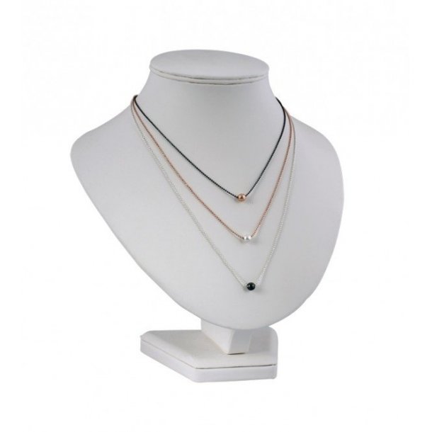 Jewelry stand for necklaces, H24.5 cm, white or black