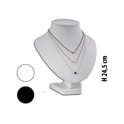 Jewelry stand for necklaces, H24.5 cm, white or black